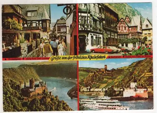 [Ansichtskarte] GERMANY - Grüße von der fröhlichen Rheinfahrt. 