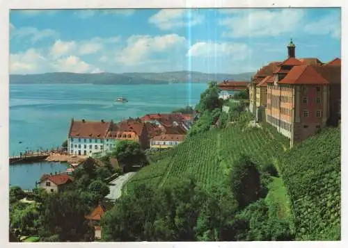 [Ansichtskarte] GERMANY - Meersburg am Bodensee - Partie am See mit Neuem Schloß. 