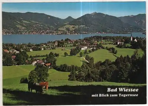 [Ansichtskarte] GERMANY - Bad Wiessee mit Blick zum Tegernsee. 