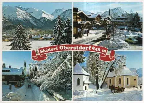 [Ansichtskarte] GERMANY - Skidorf Oberstdorf. 