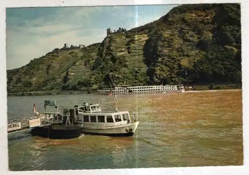 [Ansichtskarte] GERMANY - Blick von Bad Salzig am Rhein auf Burgruine Liebenstein u. Sterrenberg. 