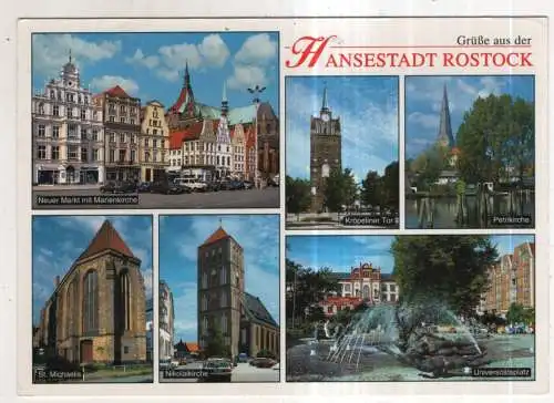 [Ansichtskarte] GERMANY - Hansestadt Rostock - Kröpeliner Tor. 