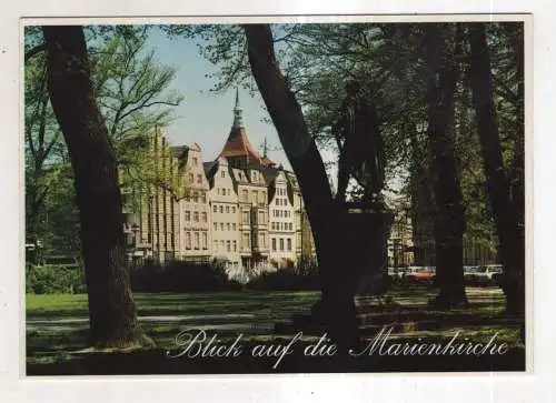 [Ansichtskarte] GERMANY - Rostock  -  Blick auf die Marienkirche. 