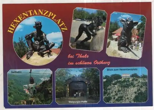 [Ansichtskarte] GERMANY - Hexentanzplatz bei Thale im schönen Ostharz. 