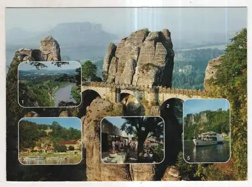 [Ansichtskarte] GERMANY - "Die Bastei und Umgebung / Sächsische Schweiz". 