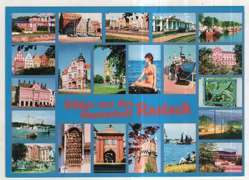 [Ansichtskarte] GERMANY - Hansestadt Rostock. 