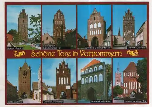 [Ansichtskarte] GERMANY - Schöne Tore in Vorpommern. 