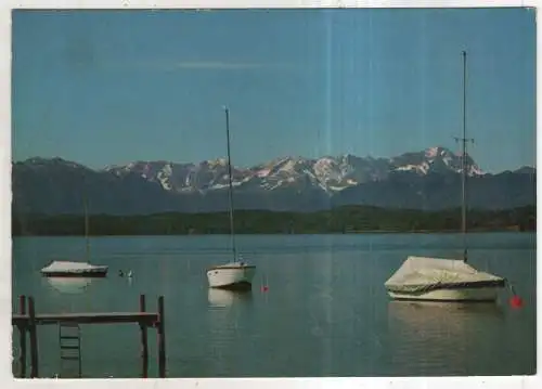 [Ansichtskarte] GERMANY - Am Starnberger See mit Blick auf Wettersteingebirge. 