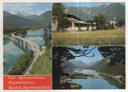 [Ansichtskarte] GERMANY - Fall - Sylvensteinsee - Klammbrücke - Neufall - Karwendelblick. 