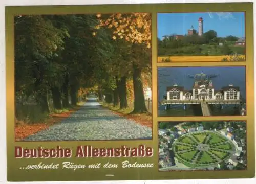 [Ansichtskarte] Deutsche Alleenstraße ... verbindet Rügen mit dem Bodensee. 
