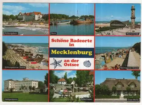 [Ansichtskarte] GERMANY - Badeorte in Mecklenburg an der Ostsee. 