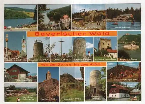 [Ansichtskarte] GERMANY - Bayerischer Wald von der Donau bis zum Arber. 