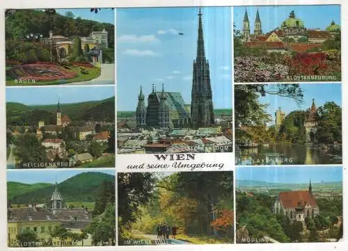 [Ansichtskarte] AUSTRIA - Wien und seine Umgebung. 