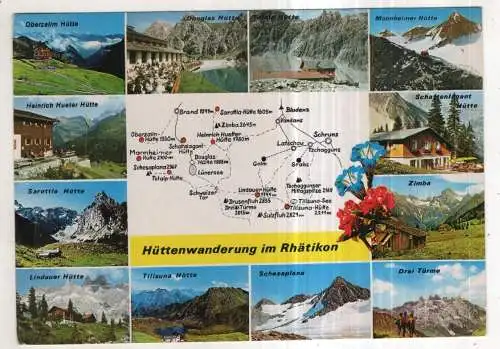 [Ansichtskarte] AUSTRIA - Hüttenwanderung im Rhätikon. 