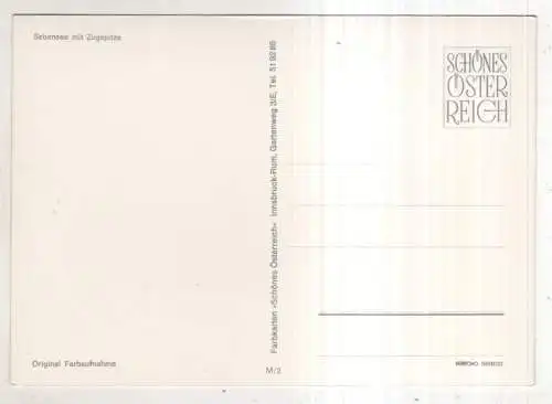 [Ansichtskarte] AUSTRIA -  Sebensee mit Zugspitze. 