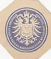 [Ansichtskarte] SIEGELMARKE - Geh. Civil-Cabinet Sr. Maj. d. Deutschen Kaisers u. Königs v. Preussen. 