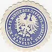 [Ansichtskarte] SIEGELMARKE - Kön. Pr. Minist. der öffentl. Arbeiten Geheime Kanzlei. 