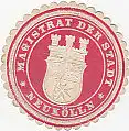 [Ansichtskarte] SIEGELMARKE - Magistrat der Stadt Neukölln. 