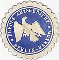 [Ansichtskarte] SIEGELMARKE - Preuss. Amtsgericht Berlin-Pankow. 