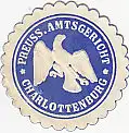 [Ansichtskarte] SIEGELMARKE - Preuss. Amtsgericht Charlottenburg. 