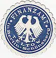 [Ansichtskarte] SIEGELMARKE - Finanzamt Teltow in Berlin-Schöneberg. 