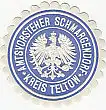 [Ansichtskarte] SIEGELMARKE - Amtsvorsteher Schmargendorf Kreis Teltow. 