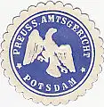 [Ansichtskarte] SIEGELMARKE - Preuss. Amtsgericht Potsdam. 