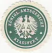 [Ansichtskarte] SIEGELMARKE - Königl. Amtsgericht Stassfurt. 