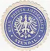 [Ansichtskarte] SIEGELMARKE - Koe. Preuss. Amtsgericht Stendal. 