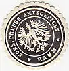 [Ansichtskarte] SIEGELMARKE - Koen. Preuss. Amtsgericht Hamm. 