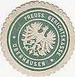 [Ansichtskarte] SIEGELMARKE - Preuss. Gerichtskasse Oberhausen. 