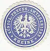 [Ansichtskarte] SIEGELMARKE - Königl. Preuss. Amtsgericht Rheine. 