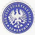 [Ansichtskarte] SIEGELMARKE -  Kön: Preuss:  Amtsgericht Lüneburg. 