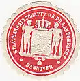 [Ansichtskarte] SIEGELMARKE - Staatsanwaltschaft b. d. K. Pr. Landgericht Hannover. 