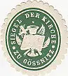 [Ansichtskarte] SIEGELMARKE - Siegel der Kirche zu Gössnitz. 