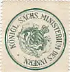 [Ansichtskarte] SIEGELMARKE - Königl. Sächs. Ministerium des Innnern. 