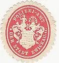 [Ansichtskarte] SIEGELMARKE - Polizei-Amt der Stadt Zwickau. 