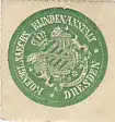 [Ansichtskarte] SIEGELMARKE - Koenigl. Saechs.  Blindenanstalt Dresden. 