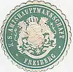 [Ansichtskarte] SIEGELMARKE - K. S. Amtshauptmannschaft Freiberg. 