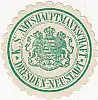 [Ansichtskarte] SIEGELMARKE - K. S. Amtshauptmannschaft Dresden-Neustadt. 