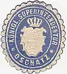 [Ansichtskarte] SIEGELMARKE - Königl. Superintendentur Oschatz. 