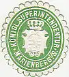 [Ansichtskarte] SIEGELMARKE - Königl. Superintendentur Marienberg i/S. 