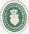 [Ansichtskarte] SIEGELMARKE - Königl. Superintendentur Schneeberg. 