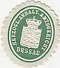 [Ansichtskarte] SIEGELMARKE - Herzogl. Anhalt. Amtsgericht Dessau. 