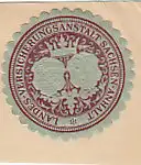 [Ansichtskarte] SIEGELMARKE - Landes-Versicherungsanstalt Sachsen-Anhalt. 