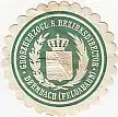 [Ansichtskarte] SIEGELMARKE - Grossherzogl. S. Bezirksdirector Dermbach (Feldabahn). 