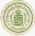 [Ansichtskarte] SIEGELMARKE - Grossherzogl. Sächs. Landgericht Eisenach. 