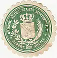 [Ansichtskarte] SIEGELMARKE - Grossh. Sächs. Staats-Ministerium Depart. der Justiz. 