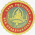 [Ansichtskarte] SIEGELMARKE - Land Thüringen Stadt Schmölln Der Stadtvorstand. 