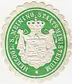 [Ansichtskarte] SIEGELMARKE - Herzogl. S. Meining. Staatsministerium. 